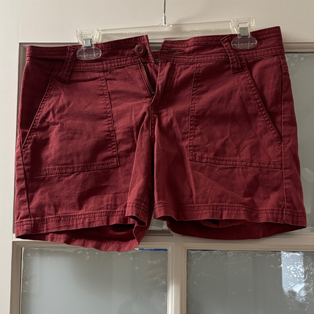 Prana Women's Dark Red Cargo Shorts